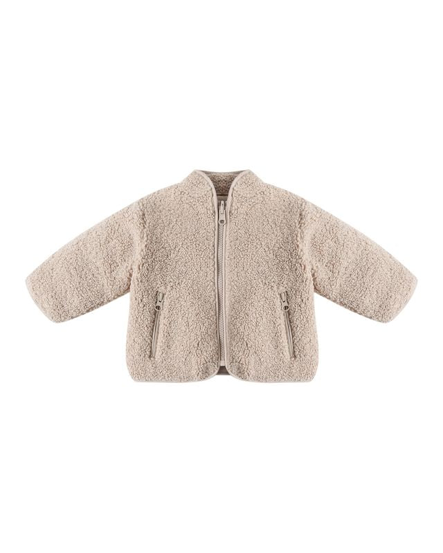 Shearling Zip Jacket - Oat