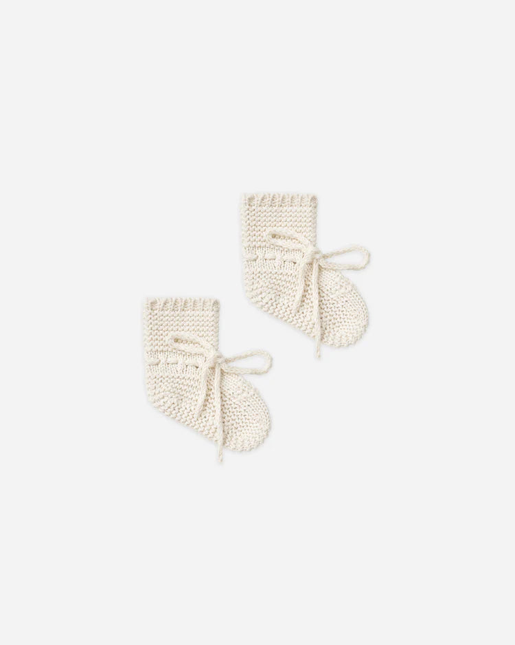 Knit Booties - Natural
