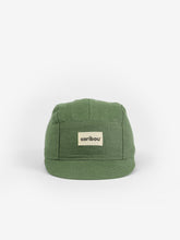 Load image into Gallery viewer, Baby cap featuring a rosemary green and a five panel design.
