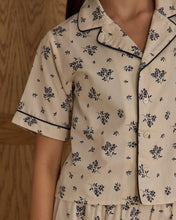 Load image into Gallery viewer, Woven Pajama Set - Blue Floral - SIZE 10 YR
