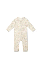 Load image into Gallery viewer, Bunny and Floral printed onesie for babies. 
