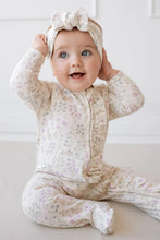 Load image into Gallery viewer, Bunny and Floral printed onesie for babies.
