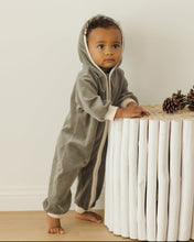 Load image into Gallery viewer, Velour Zip Jumpsuit - Forest
