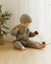 Load image into Gallery viewer, Chunky Knit Jumpsuit - Olive
