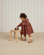 Load image into Gallery viewer, Velour Baby Dress - Cranberry
