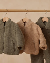 Load image into Gallery viewer, Shearling Zip Jacket - Oat
