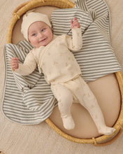 Load image into Gallery viewer, Wrap Top + Footed Pant Set - Bunnies
