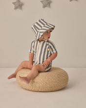 Load image into Gallery viewer, Zip Rashguard One-Piece - Retro Ocean Stripe
