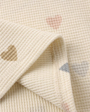 Load image into Gallery viewer, Waffle Tee + Short Set - Confetti Hearts
