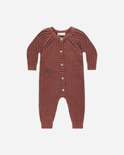 Load image into Gallery viewer, Chunky Knit Jumpsuit - Cranberry
