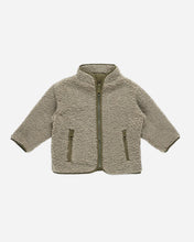 Load image into Gallery viewer, Shearling Zip Jacket - Olive
