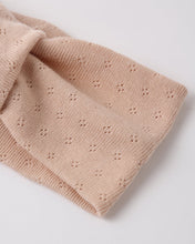 Load image into Gallery viewer, Pointelle Knotted Headband - Melon
