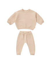 Load image into Gallery viewer, Quilted Sweater + Pant Set - Shell
