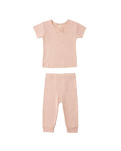 Load image into Gallery viewer, Pointelle Tee + Legging - Melon
