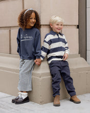 Load image into Gallery viewer, Wide Leg Pant - Navy Check
