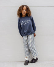 Load image into Gallery viewer, Wide Leg Pant - Navy Check
