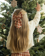 Load image into Gallery viewer, Oversized Bow - Red Plaid
