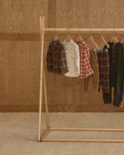 Load image into Gallery viewer, Collared Long Sleeve Shirt - Red Plaid
