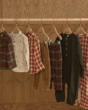 Load image into Gallery viewer, Collared Long Sleeve Shirt - Red Plaid
