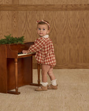 Load image into Gallery viewer, Baby Bow Headband - Red Plaid
