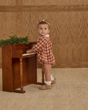 Load image into Gallery viewer, Heidi Romper - Red Plaid
