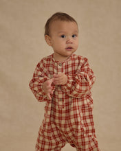 Load image into Gallery viewer, Relaxed Woven Jumpsuit - Red Plaid
