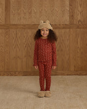 Load image into Gallery viewer, Ribbed Long Sleeve Top - Ruby Ditsy

