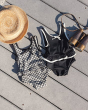 Load image into Gallery viewer, Skirted One Piece - Black Gingham
