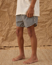 Load image into Gallery viewer, Swim Trunk - Black Gingham
