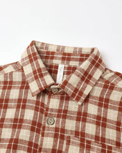Load image into Gallery viewer, Collared Long Sleeve Shirt - Red Plaid
