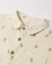 Load image into Gallery viewer, Collared Short Sleeve Shirt - Pineapple
