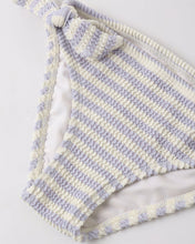Load image into Gallery viewer, Cropped Rashguard Set - Periwinkle Stripe
