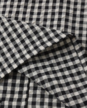 Load image into Gallery viewer, Lapel Collared Shirt - Black Check
