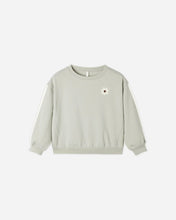 Load image into Gallery viewer, Rylee + Cru oversized fleece crewneck sweatshirt in soft sage green.
