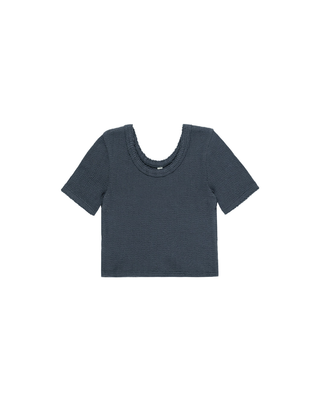 Scallop Tee - Indigo