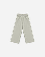 Load image into Gallery viewer, Rylee + Cru fleece track pant joggers in sage green with elastic waist and side piping.
