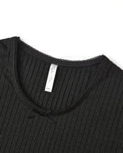Load image into Gallery viewer, Ribbed Long Sleeve - Black
