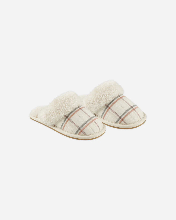 Slippers - Holiday Plaid