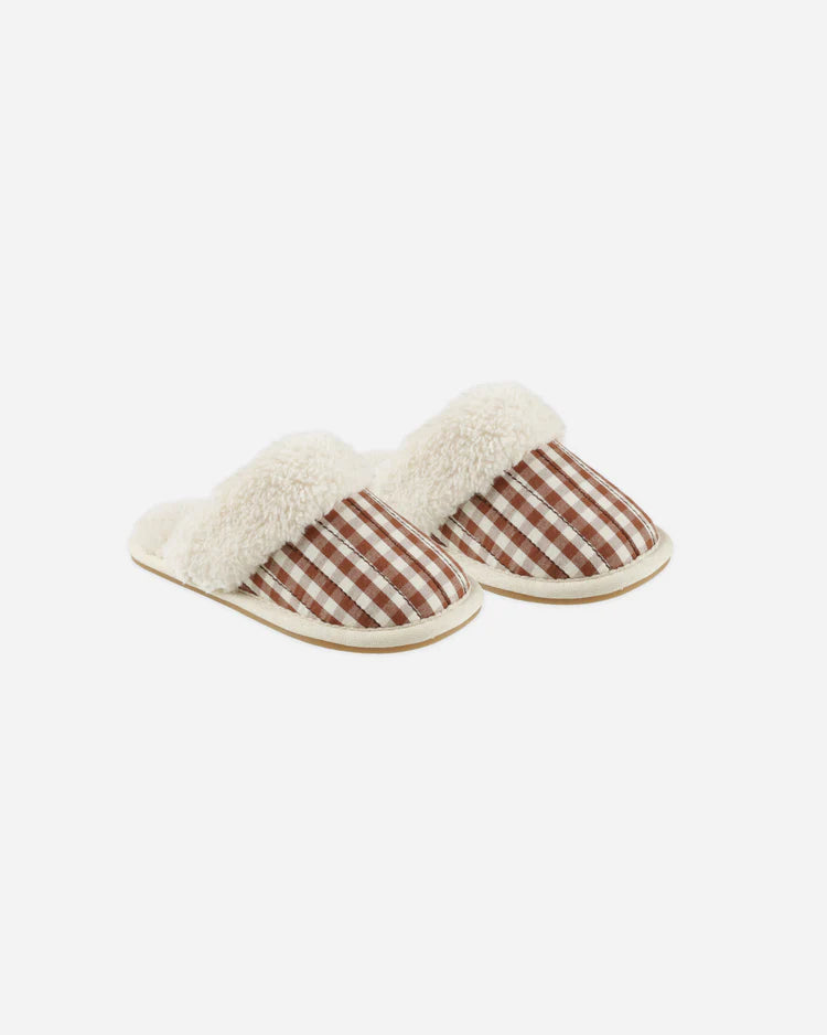 Slippers Brick Gingham Lolo and Spence