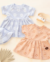 Load image into Gallery viewer, Raglan Dress - Periwinkle Daisy
