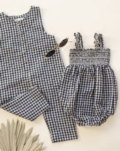 Load image into Gallery viewer, Julia Romper - Black Check
