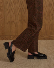 Load image into Gallery viewer, Baggy Wide Leg Denim - Leopard - SIZE 10 YEAR
