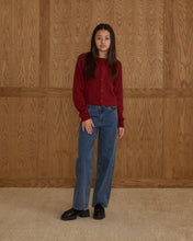 Load image into Gallery viewer, Fuzzy Cardigan - Ruby - SIZE 10 YR
