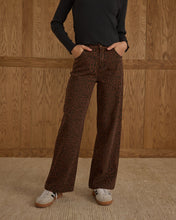 Load image into Gallery viewer, Baggy Wide Leg Denim - Leopard - SIZE 10 YEAR

