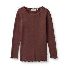 Load image into Gallery viewer, Rib T-Shirt Reese - Aubergine
