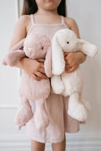 Load image into Gallery viewer, Soft bunny plush toy in an ivory colour.
