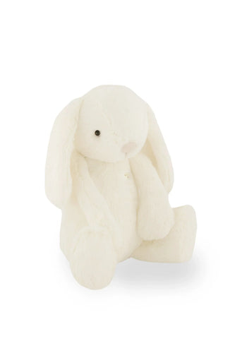 Soft bunny plush toy in an ivory colour. 
