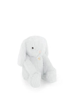 Load image into Gallery viewer, Soft bunny plush toy in a pastel blue colour.
