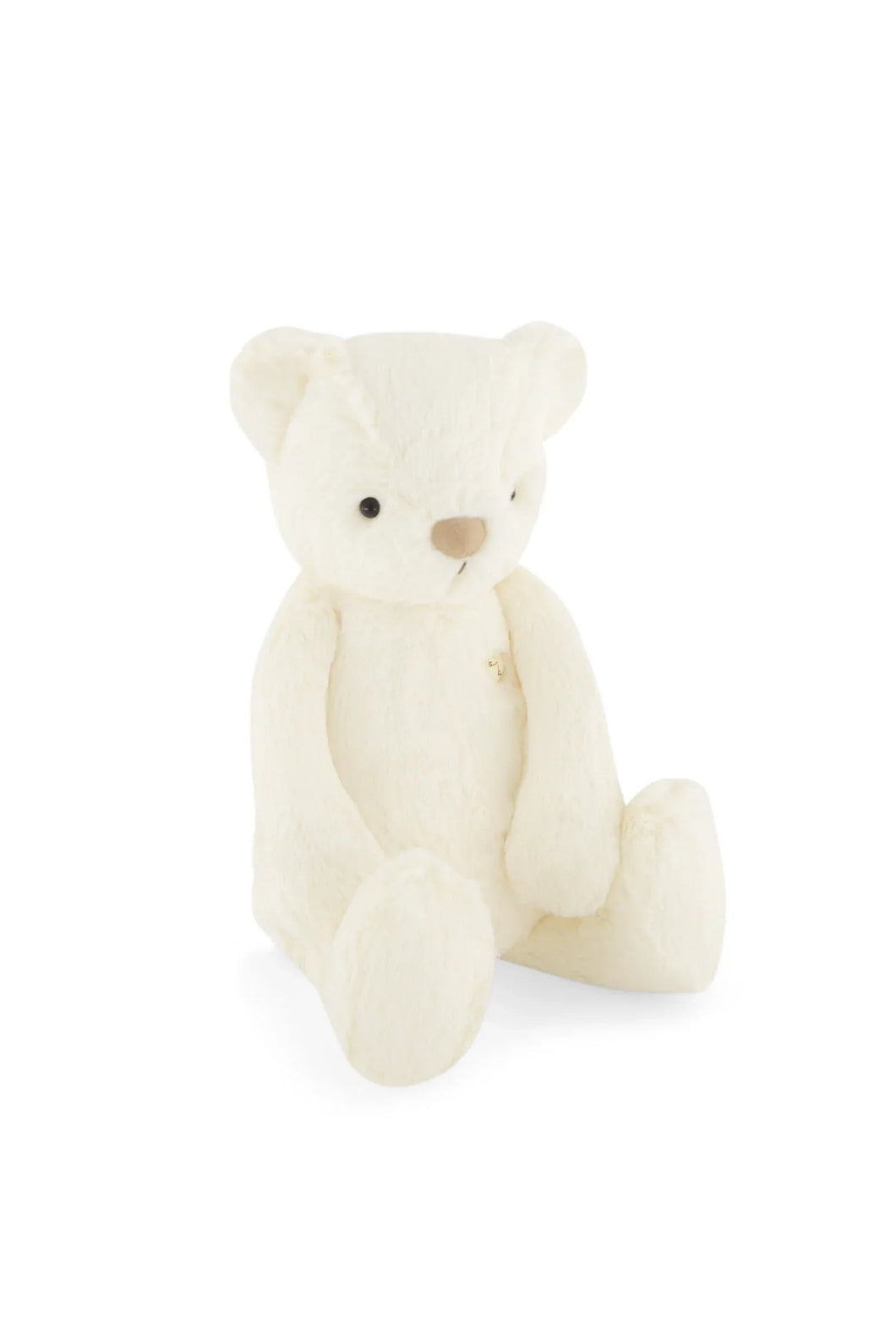 Soft snuggle plush bear in the colour Ivory