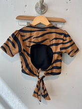 Load image into Gallery viewer, Indi Maya - Tiger Print Short Sleeve Bikini - Size 6-8 Years
